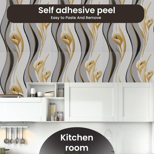 3D Brick Wallpaper PE Foam self Adhesive Brick Design Wall Stickers/DIY Wallpaper for Home Hotel Living Room Bedroom Cafe Deco (70 x 77 cm, White) (Wavy Grey)
