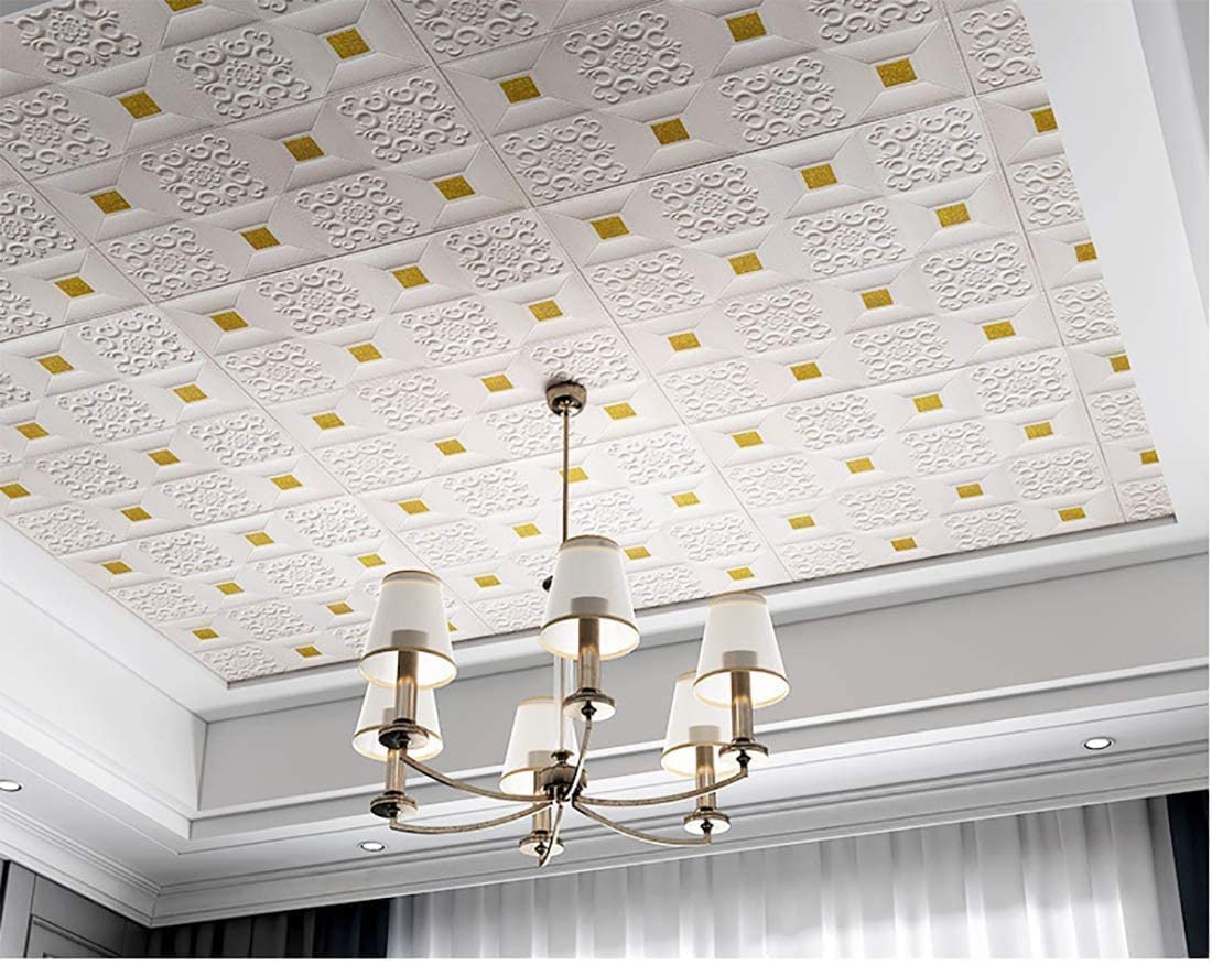 golden tikdi brick Seedware 3D Brick Wallpaper Waterproof Peel and Stick with Self-Adhesive Wall Panels Use for Bedroom, Kitchen, Bathroom, Fireplace, and Home Decor (2, Golden Tikdi Brick Wallpaper)